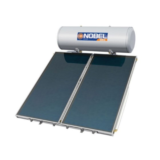 ΗΛΙΑΚΟΣ 300lt NOBEL AELIOS GLASS Διπλής Ενέργειας Επιλεκτικός 5,2m²